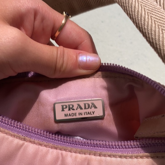 vintage prada nylon bag in lilac - Picture 7 of 8